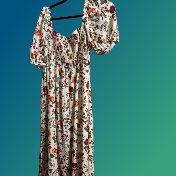 Cider Off-Shoulder Fruit & Floral Midi Dress โ Size 4X-NWOT - Picture 2 of 6